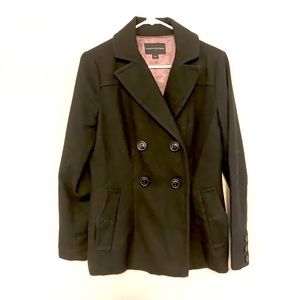 Banana Republic Black Peacoat